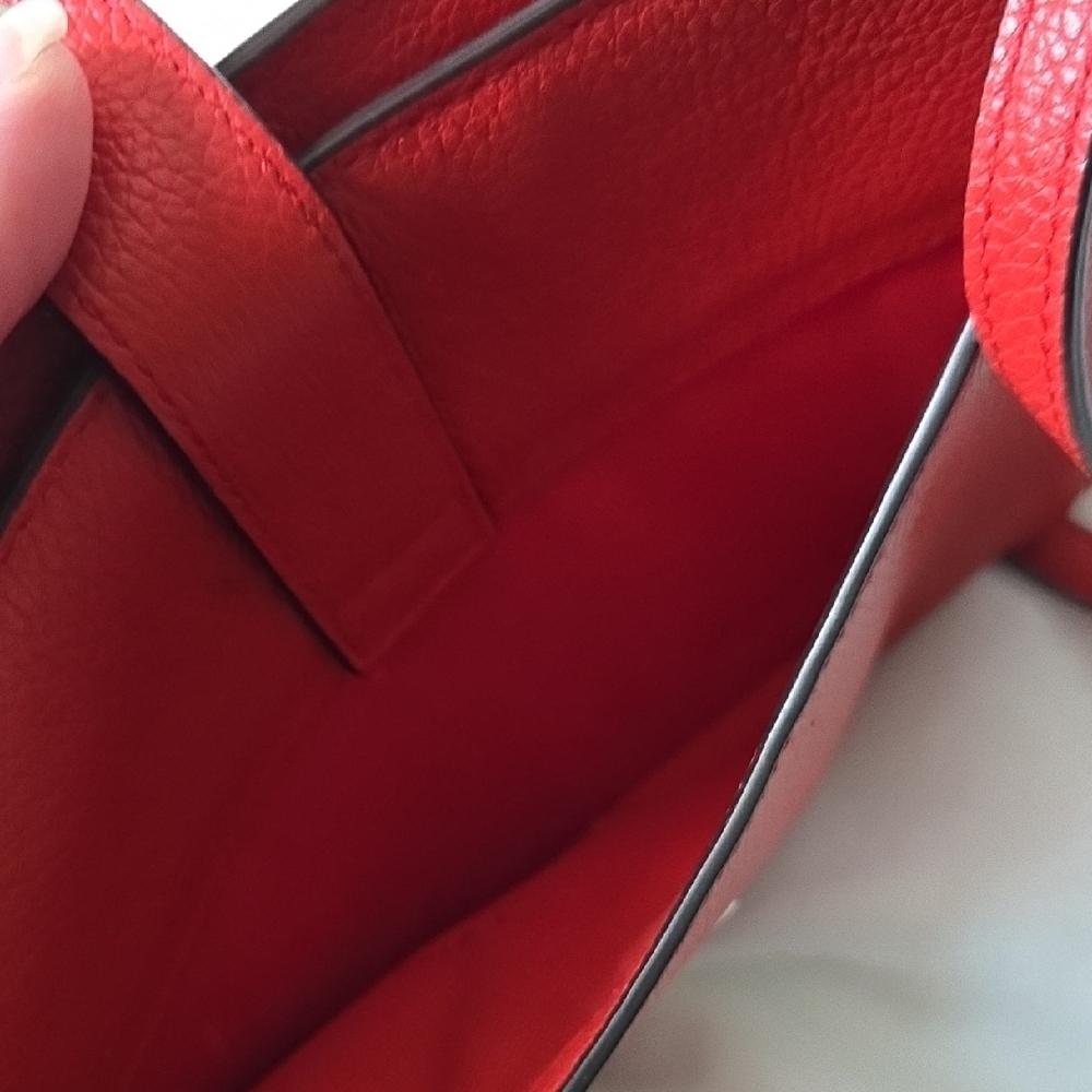 Coach Red Leather Pop Up Messenger Clutch Crossbody Bag 64798 - Picture 8 of 8